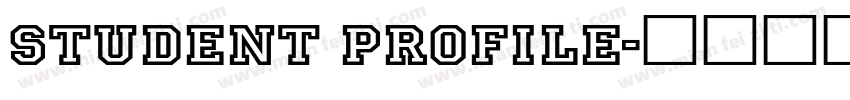 student profile字体转换